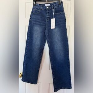 MARS POWER Jean Wide Leg Medium Wash